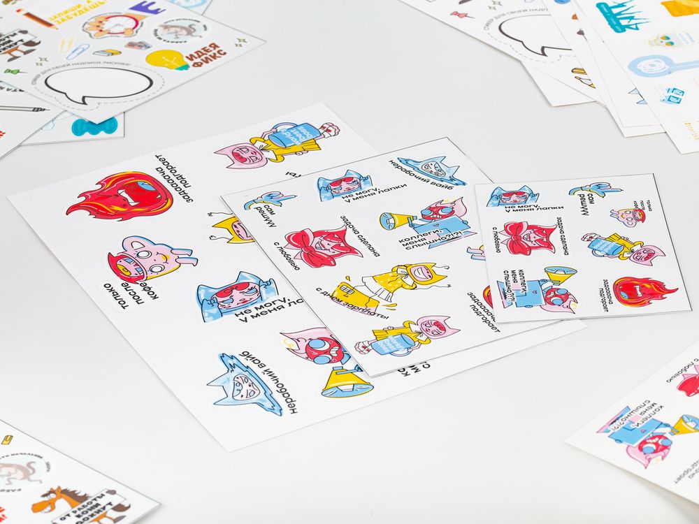Наклейки UV-DTF Stiker Pack на заказ, L в Екатеринбурге