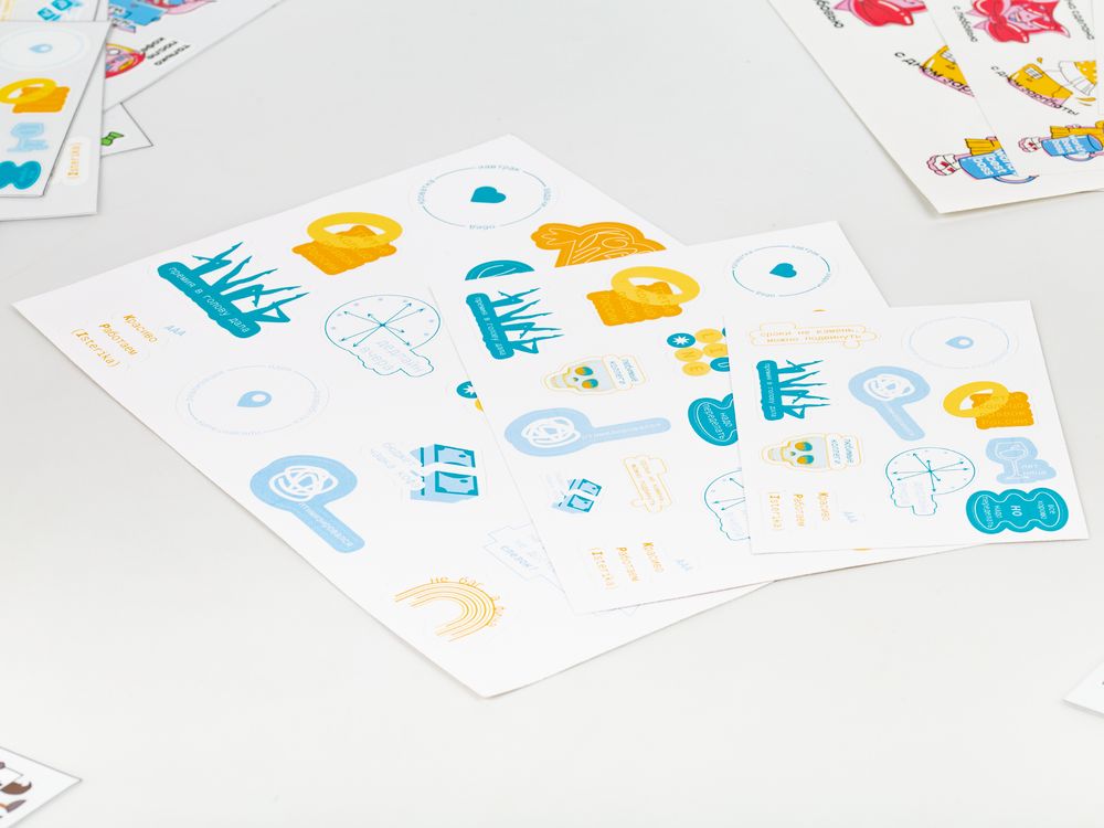 Наклейки ПВХ Sticker Pack на заказ, L в Екатеринбурге